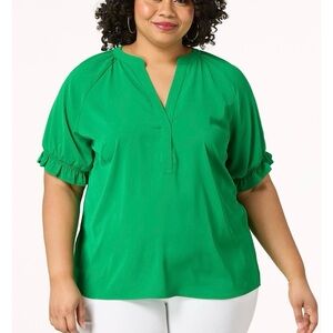 NEW - Puff Sleeve Blouse with cinch back